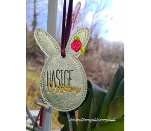 Stickdatei ITH - Anhänger Hasen Eier Ostern